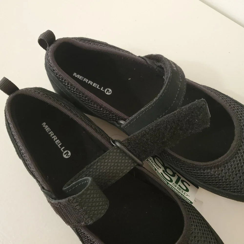Merrell Mesh Mimosa Breeze Mary Jane MJ Women's Girls Black 5.5 Breathable - Picture 8 of 11